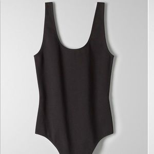 Aritzia Wilfred Black Bodysuit